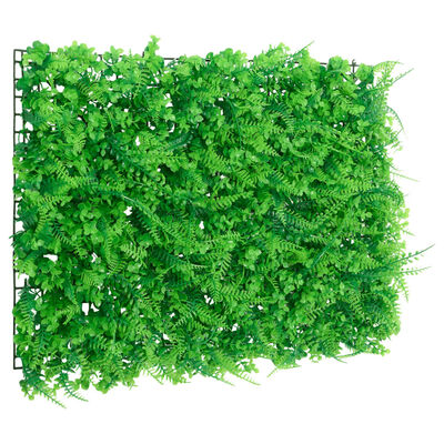 vidaXL Konstväxt ormbunke växtvägg 6 st grön 40x60 cm