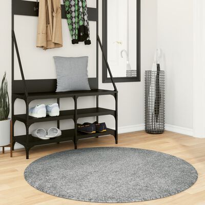 vidaXL Ryamatta PAMPLONA lång lugg modern grön Ø 120 cm