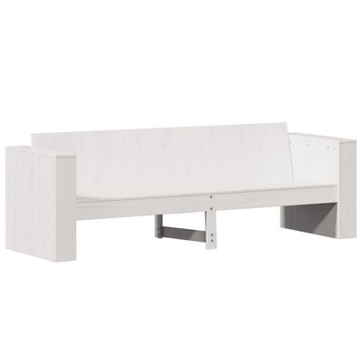 vidaXL Trädgårdssoffa 3-sits vit 189x60x62 cm massiv furu