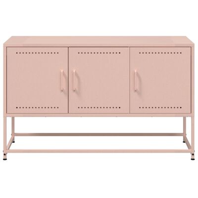 vidaXL TV-skåp rosa 100,5x39x60,5 cm stål