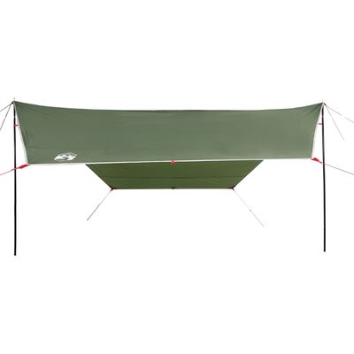 vidaXL Tarp grön 430x380x210 cm vattentät