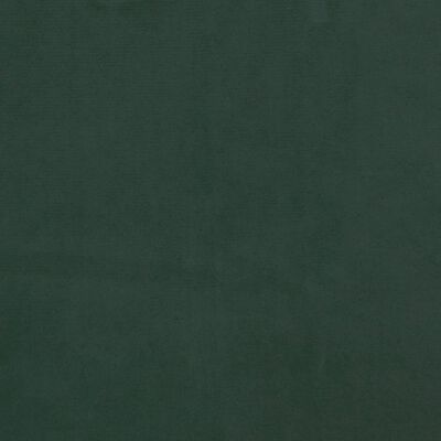 vidaXL Ramsäng med madrass mörkgrön 120x190 cm sammet
