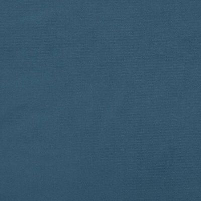 vidaXL Sänggavel med kanter mörkblå 163x23x118/128 cm sammet