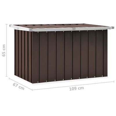 vidaXL Dynbox brun 109x67x65 cm