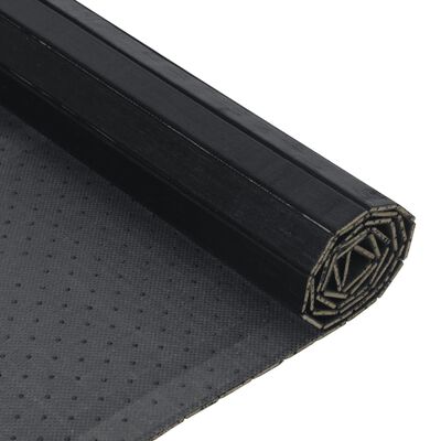 vidaXL Matta rektangulär svart 60x500 cm bambu