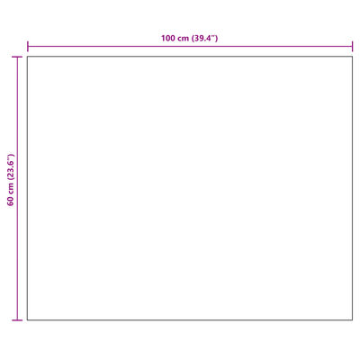 vidaXL Spegel utan ram 100x60 cm glas