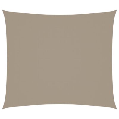 vidaXL Solsegel oxfordtyg rektangulärt 2,5x3 m taupe