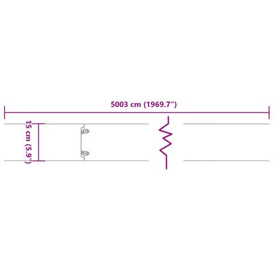 vidaXL Rabattkanter 50 st 15x103 cm flexibelt cortenstål