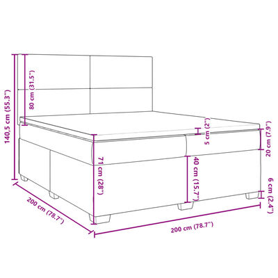 vidaXL Ramsäng med madrass mörkgrön 200x200 cm sammet