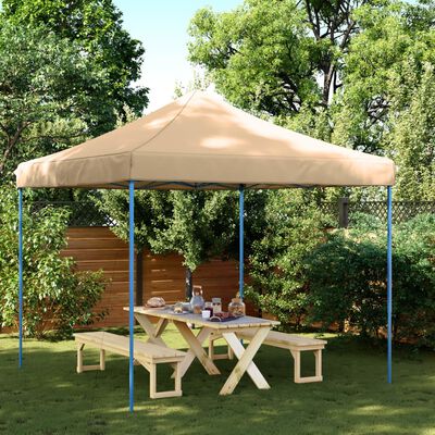 vidaXL Pop-Up hopfällbart partytält 292x292x315 cm beige