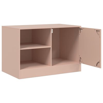 vidaXL TV-skåp rosa 67x39x44 cm stål