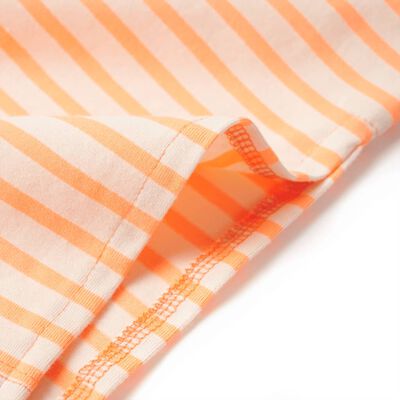 Rak kjol med ränder för barn fluorescerande orange 128