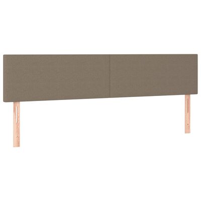 vidaXL Huvudgavlar 2 st taupe 100 x 5 x 78/88 cm tyg