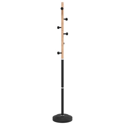 vidaXL Klädhängare svart 177 cm pulverlackerat järn