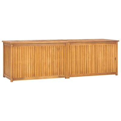 vidaXL Trädgårdslåda 175x50x55 cm massiv teak