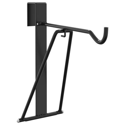 vidaXL Hopfällbart sadelställ portabelt svart stål
