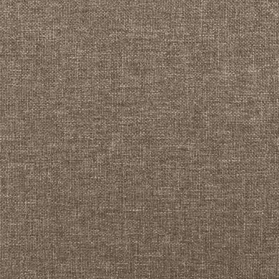 vidaXL Ramsäng med madrass taupe 90x200 cm tyg