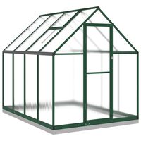 vidaXL Växthus med ram grön 224x169x202 cm aluminium