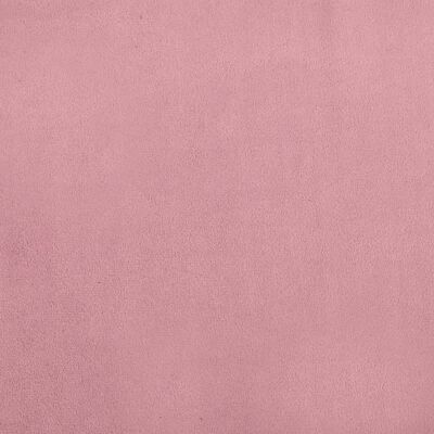 vidaXL Barnsoffa rosa 100x50x26 cm sammet