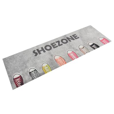 vidaXL Köksmatta maskintvättbar shoezone 60x180 cm sammet