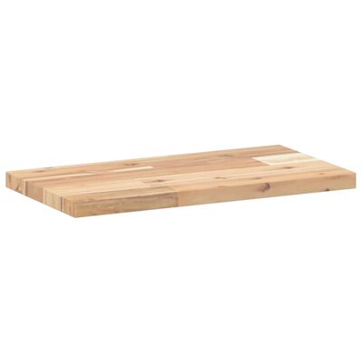 vidaXL Svävande hyllor 2 st 40x20x2 cm obehandlat massivt akaciaträ