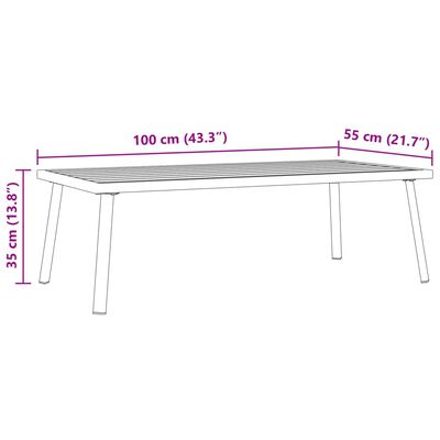 vidaXL Trädgårdssoffa med dynor svart stål och textilen