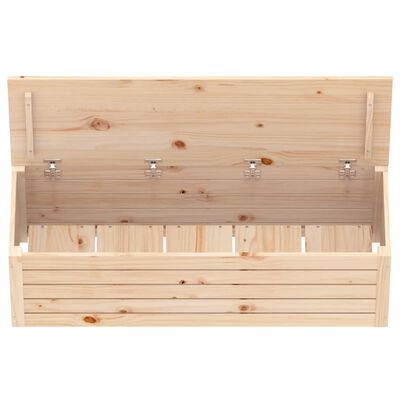 vidaXL Förvaringslåda 109x36,5x33 cm massiv furu