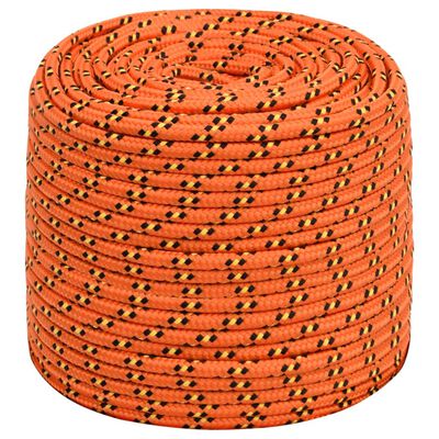 vidaXL Båtlina orange 10 mm 25 m polypropylen