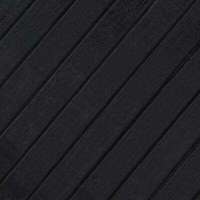 vidaXL Matta rektangulär svart 60x500 cm bambu