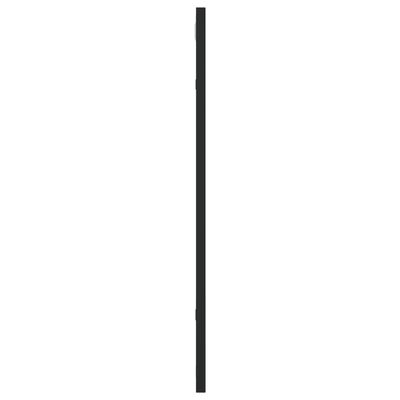 vidaXL Väggspegel svart 50x60 cm rektangulär järn