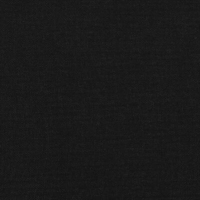 vidaXL Sänggavel med kanter svart 103x16x78/88 cm tyg