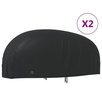 vidaXL Motorcykelskydd 2 st 245x105x125 cm 210D oxford