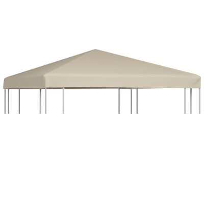 vidaXL Paviljongtak 310 g/m² 3x3 m beige