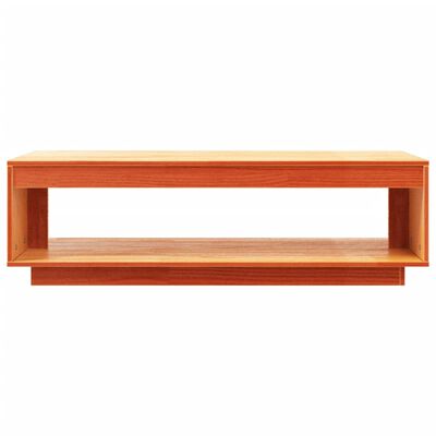 vidaXL Soffbord vaxbrun 110x50x33,5 cm massiv furu