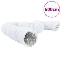 vidaXL Ventilationskanal aluminium och PVC 6 m Ø10 cm