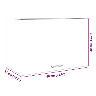 vidaXL Väggskåp sonoma-ek 60x31x40 cm konstruerat trä