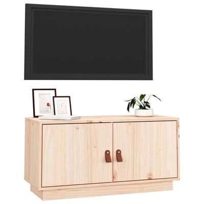 vidaXL Tv-bänk 80x34x40 cm massiv furu