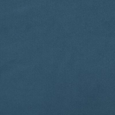 vidaXL Sänggavel blå 100 x 5 x 78/88 cm sammet