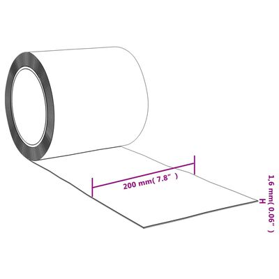 vidaXL Köldridå röd 200x1,6 mm 50 m PVC