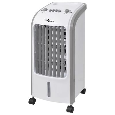 vidaXL Portabel luftkylare 80 W 4 L 25x26x56 cm