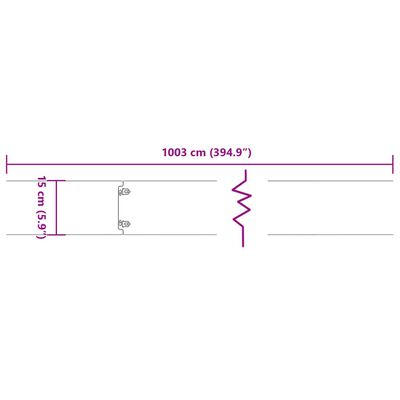 vidaXL Rabattkanter 10 st 15x103 cm flexibelt cortenstål