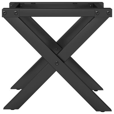 vidaXL Bordsben för soffbord X-ram 30x30x33 cm gjutjärn