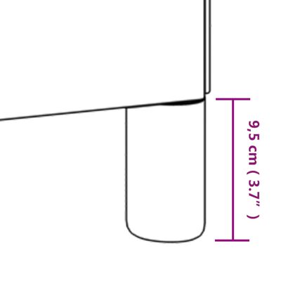 vidaXL Sängram utan madrass ljusgrå 200x200 cm tyg