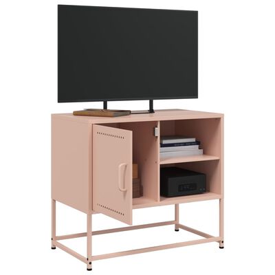 vidaXL TV-skåp rosa 68x39x60,5 cm stål