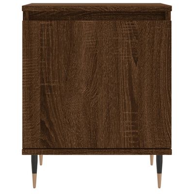 vidaXL Sängbord 2 st brun ek 40x30x50 cm konstruerat trä