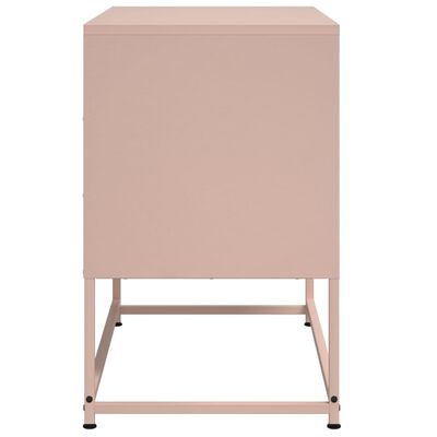 vidaXL TV-skåp rosa 68,5x39x60,5 cm stål