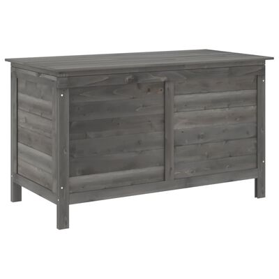 vidaXL Dynbox antracit 99x49,5x58,5 cm massivt granträ