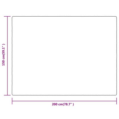 vidaXL Filt brun 150x200 cm polyester