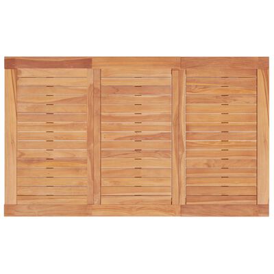 vidaXL Trädgårdsbord 150x90x75 cm massiv teak