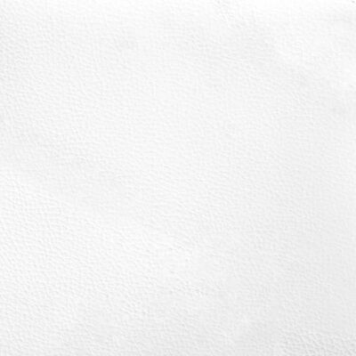 vidaXL Sängram med huvudgavel vit och svart 90x200 cm konstläder